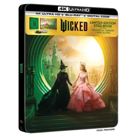WICKED - 4K UHD + BLU RAY - STEELBOOK - EDITION LIMITEE