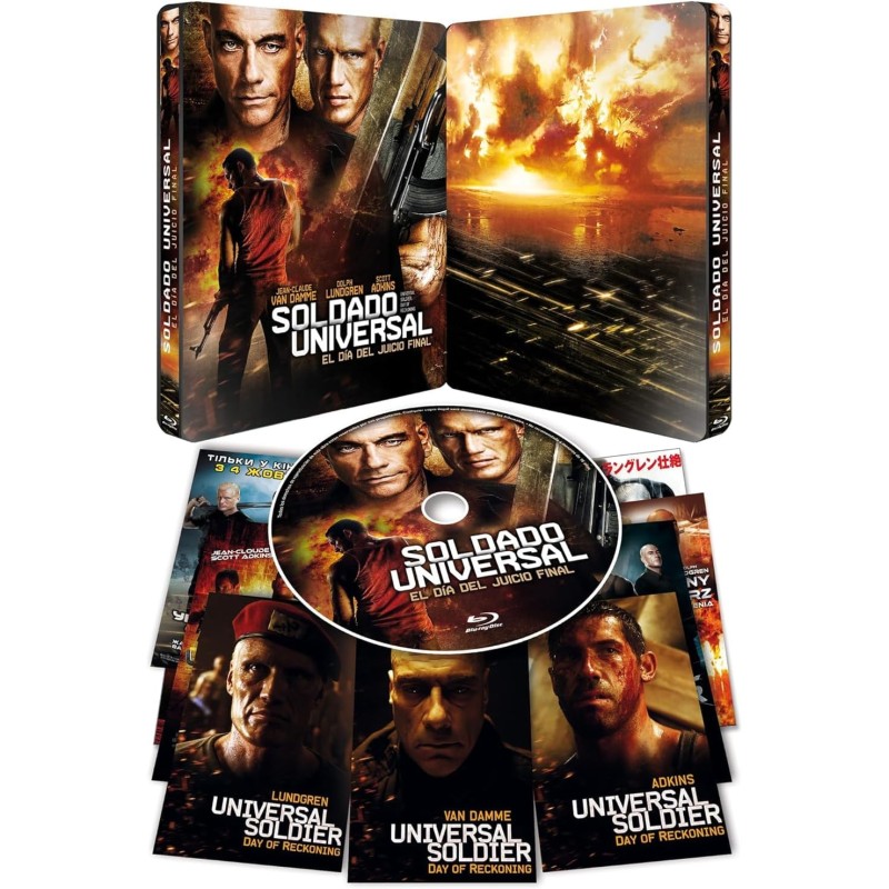 UNIVERSAL SOLDIER : LE JOUR DU JUGEMENT - BLU RAY - METALPACK + 8 cartes postales exclusives