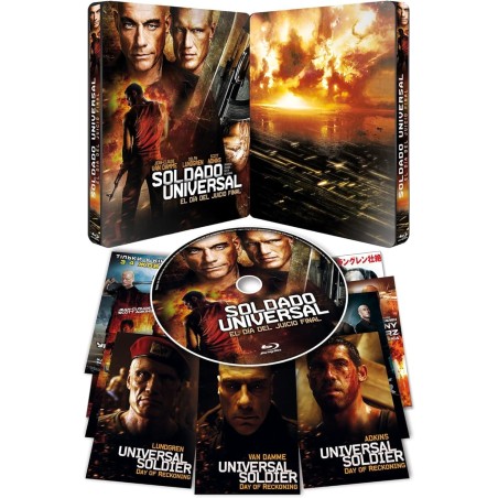 UNIVERSAL SOLDIER : LE JOUR DU JUGEMENT - BLU RAY - METALPACK + 8 cartes postales exclusives