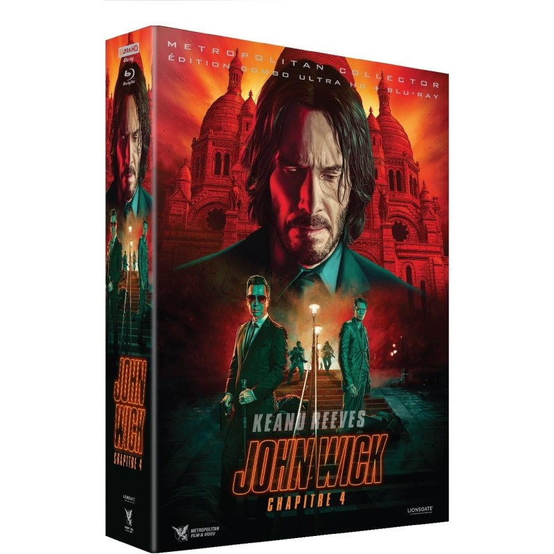 John Wick : Chapitre 4 - Édition collector 4K Ultra HD + Blu-ray - Boîtier SteelBook + goodies