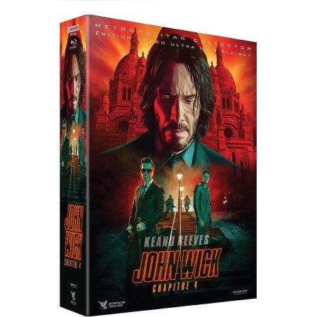 John Wick : Chapitre 4 - Édition collector 4K Ultra HD + Blu-ray - Boîtier SteelBook + goodies