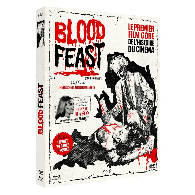 BLOOD FEAST (ORGIE SANGLANTE) - COMBO DVD + BD + LIVRET - EDITION LIMITEE