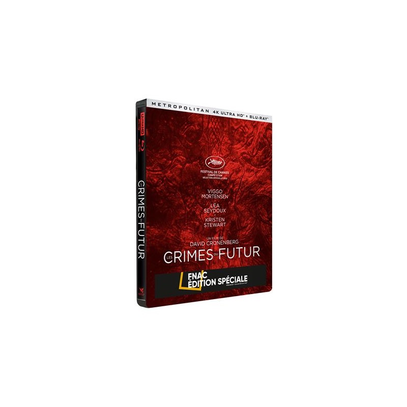 LES CRIMES DU FUTUR - 4K  + BLU RAY -  EDITION SPECIALE FNAC - Edition Limitée - STEELBOOK