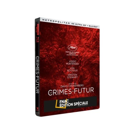 LES CRIMES DU FUTUR - 4K + BLU RAY - EDITION SPECIALE FNAC - Edition Limitée - STEELBOOK