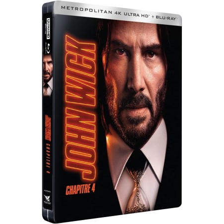 JOHN WICK CHAPITRE 4 - STEELBOOK - COMBO 4K + BLU RAY - Edition Limitée
