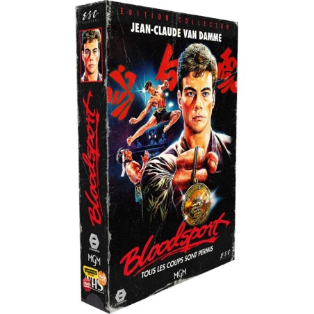 BLOODSPORT - COMBO UHD 4K + BLU RAY + DVD + BLU RAY BONUS - VHS BOX ESC N°3 - ESC VHS BOX - EDITION LIMITEE