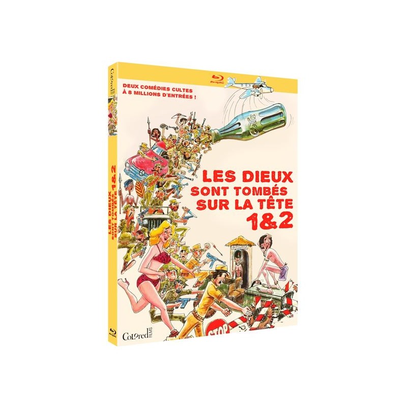 COFFRET BLU-RAY - LES DIEUX SONT TOMBES SUR LA TETE 1 & 2 - 2 BLU RAY + LIVRET - EDITION LIMITEE