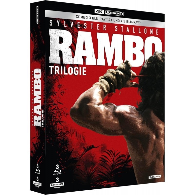 COFFRET - RAMBO - LA TRILOGIE - 3 UHD 4K + 3 BLU RAY