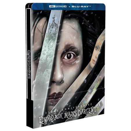 EDWARD AUX MAINS D'ARGENT - COMBO UHD 4K + BLU RAY - STEELBOOK - EDITION LIMITEE