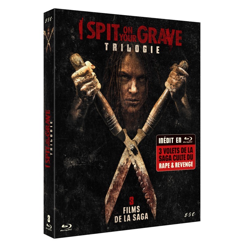 COFFRET I SPIT ON YOUR GRAVE REMAKE 1 A 3 - 3 BLU RAY  - EDITION LIMITEE