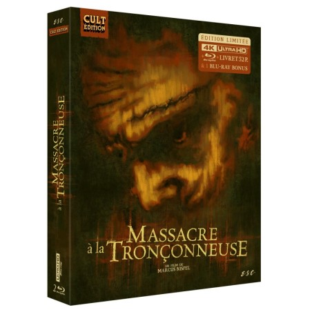 MASSACRE A LA TRONCONNEUSE (2003) - CULT'EDITION - COMBO UHD 4K + 2 BLU RAY + LIVRET 52 PAGES + 10 PHOTOS + 1 AFFICHE