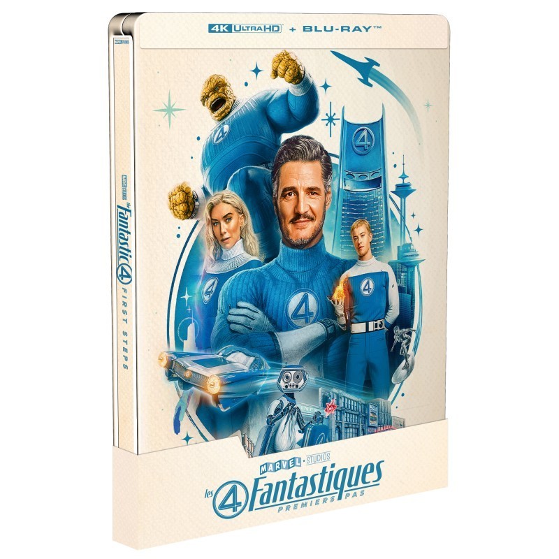 LES 4 FANTASTIQUES : PREMIERS PAS -  4K UHD  + BLU RAY - STEELBOOK - IMPORT