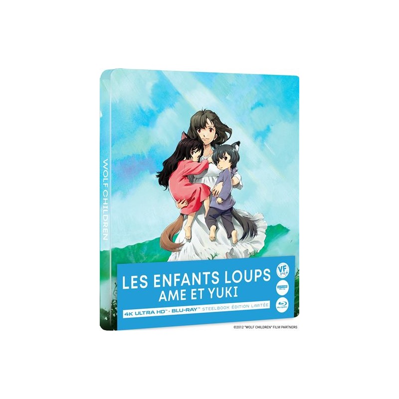 Les Enfants Loups, Ame & Yuki – Steelbook Combo 4K UHD - Blu-ray