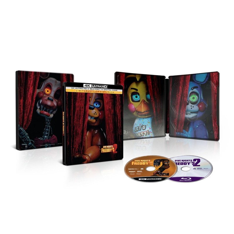 FIVE NIGHTS AT FREDDY'S 2 - COMBO UHD 4K + BLU RAY  - STEELBOOK