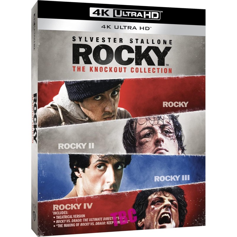 Rocky: The Knockout Collection - 4K + ROCKY V & ROCKY BALBOA - BLU RAY + 4k - IMPORT
