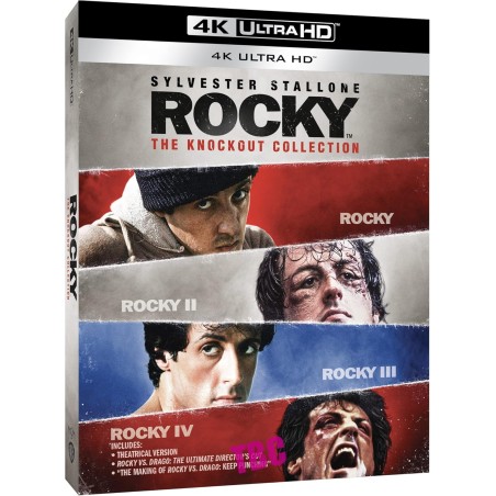 Rocky: The Knockout Collection - 4K + ROCKY V & ROCKY BALBOA - BLU RAY + 4k - IMPORT