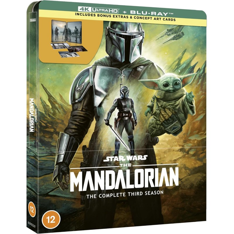 THE MANDALORIAN - SAISON 3 - COMBO 2 UHD 4K + 2 BLU RAY - STEELBOOK - IMPORT