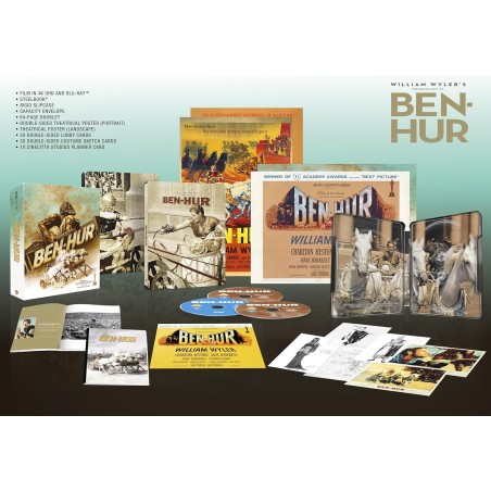 Ben-Hur - 4K + BLU RAY + STEELBOOK - édition collector - IMPORT