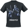 T-shirt noir Terminator 2 - Tailles de S à XXL