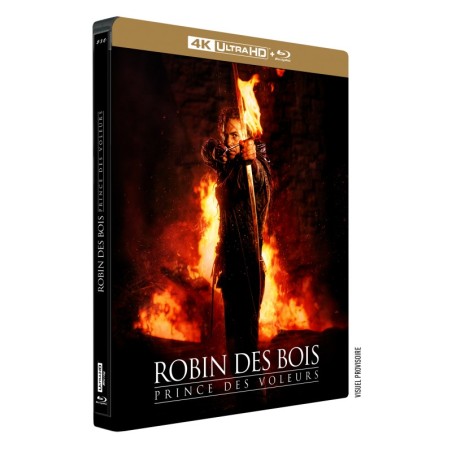 ROBIN DES BOIS, PRINCE DES VOLEURS - COMBO UHD 4K + 2 BLU RAY - STEELCASE - EDITION LIMITEE