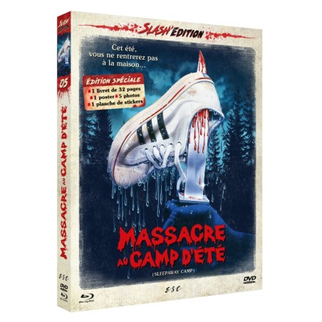 MASSACRE AU CAMP D'ÉTÉ - COMBO DVD + BD + LIVRET 32 PAGES - EDITION COLLECTOR LIMITEE