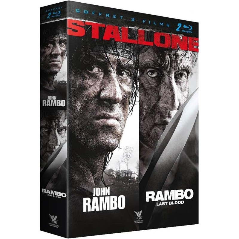 JOHN RAMBO + RAMBO LAST BLOOD - Coffret BLU RAY