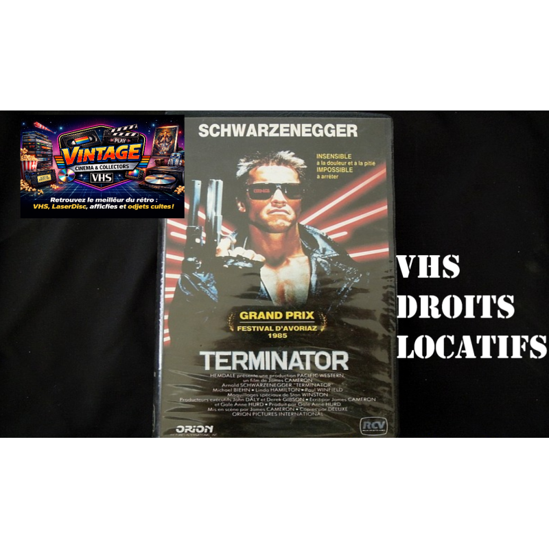 TERMINATOR - VHS - DROITS LOCATIFS