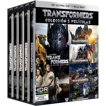 Coffret : Transformers 1 à 5 - 4K UHD + BLU RAY