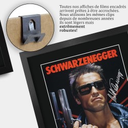 Terminator - Arnold Schwarzenegger -  Affiche  + autographe  - A3 Encadré
