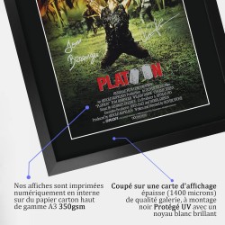 Platoon - affiche + autographes - A3 Encadré