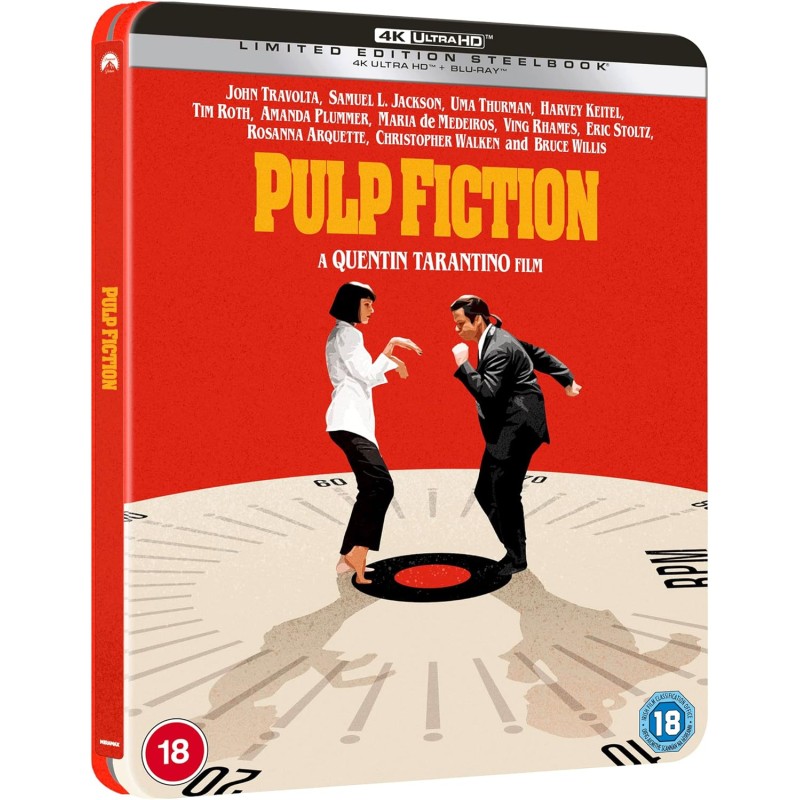 Pulp Fiction - 4K UHD + BLU RAY - Steelbook - IMPORT