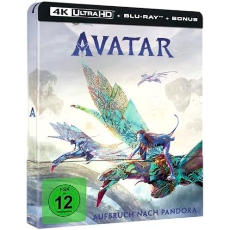 AVATAR - 4K UHD + BLU RAY  + BLU RAY BONUS - STEELBOOK - IMPORT