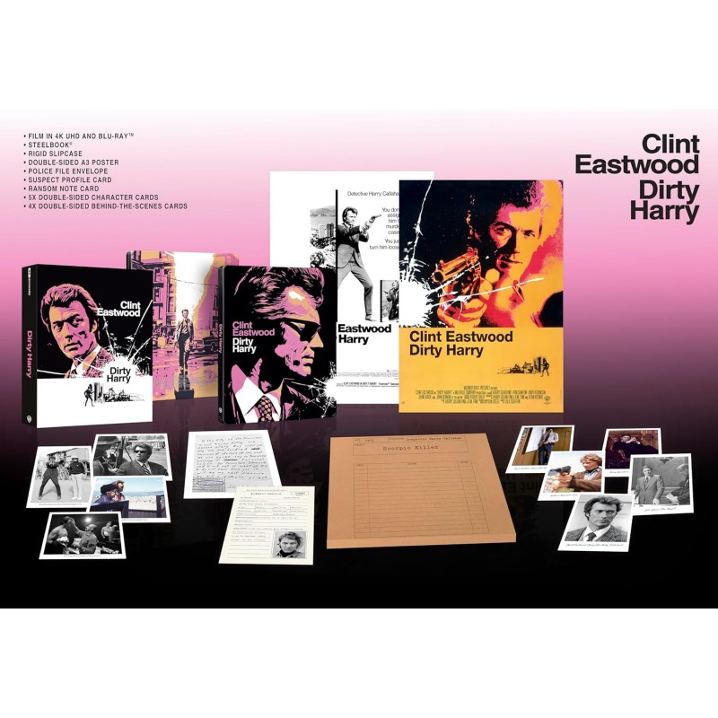 L'Inspecteur Harry ( DIRTY HARRY ) - COLLECTOR - BLU RAY + 4K UHD -  STEELBOOK - IMPORT