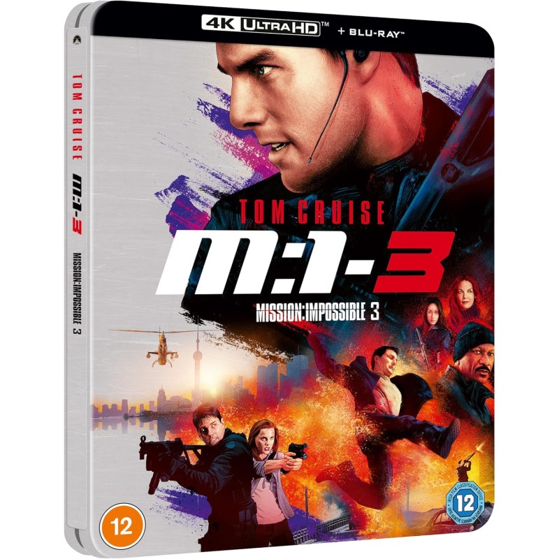 MISSION IMPOSSIBLE 3 - 4K UHD + BLU RAY - STEELBOOK - IMPORT