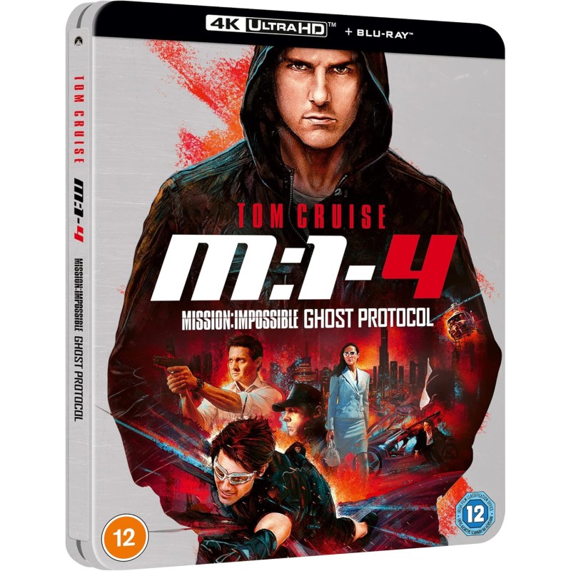 MISSION IMPOSSIBLE 4 : LE PROTOCOLE FANTOME - 4K UHD + BLU RAY - STEELBOOK - IMPORT