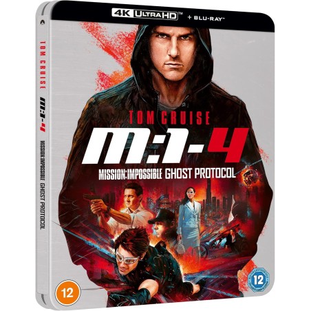 MISSION IMPOSSIBLE 4 : LE PROTOCOLE FANTOME - 4K UHD + BLU RAY - STEELBOOK - IMPORT