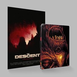 THE DESCENT (2005) - 4K UHD + BLU RAY + BLU RAY BONUS  + AFFICHE - STEELBOOK - IMPORT