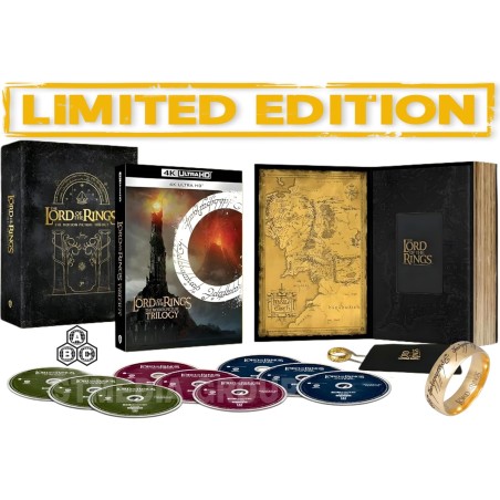 LE SEIGNEUR DES ANNEAUX  TRILOGY - 4K UHD + BLU RAY + Coffret COLLECTOR + goodie - IMPORT