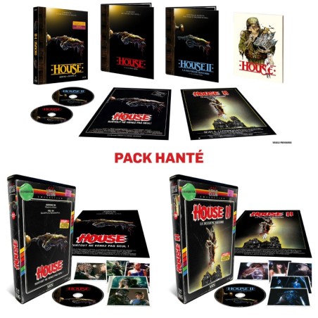 PACK HANTÉ : COLLECTOR "HOUSE 1 & 2" + 2 ESC VIDEO CLUB: N°37 "HOUSE" + N°38 "HOUSE 2"