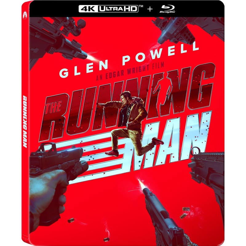 THE RUNNING MAN (2025) - 4K UHD + BLU RAY - SteelBook