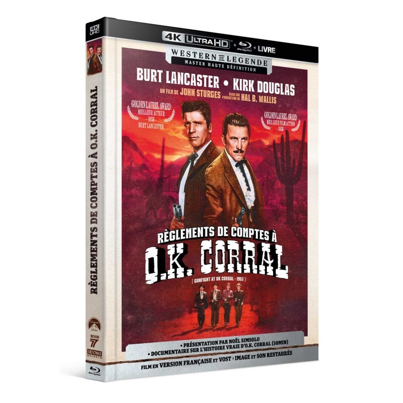 Règlements de comptes à O.K. Corral - Digibook 4K UHD + Blu ray + Livret