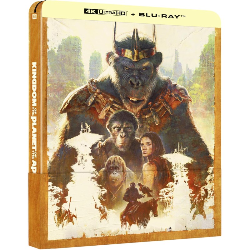 LA PLANÈTE DES SINGES : LE NOUVEAU ROYAUME -  4K UHD + BLU RAY - STEELBOOK
