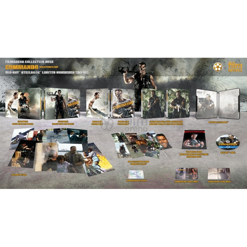 COMMANDO + AIMANT LENTICULAIRE - Collector limitée & numérotée + Steelbook - BLU RAY - CDC - N° 3