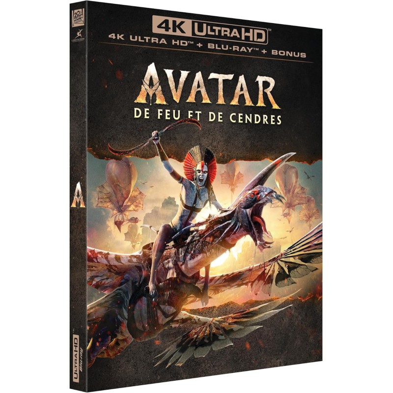 Avatar : De Feu et de cendres - 4K Ultra HD + Blu-ray + Blu-ray Bonus