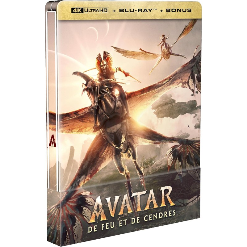 Avatar : De Feu et de cendres - 4K UHD + Blu-ray + blu-ray bonus - Steelbook édition limitée