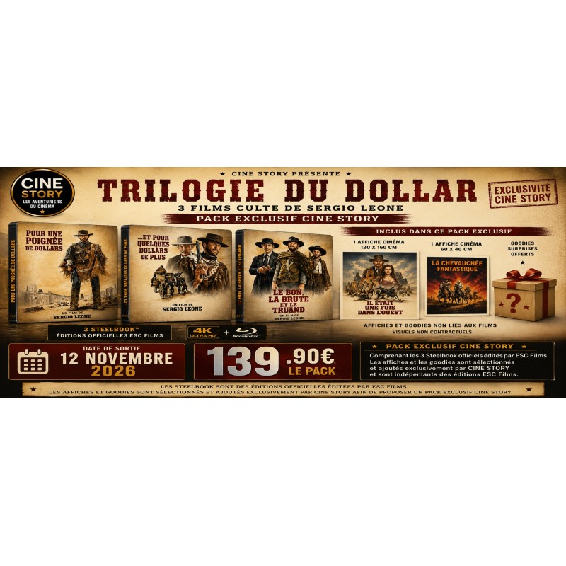 TRILOGIE DU DOLLAR - PACK EXCLUSIF CINE STORY