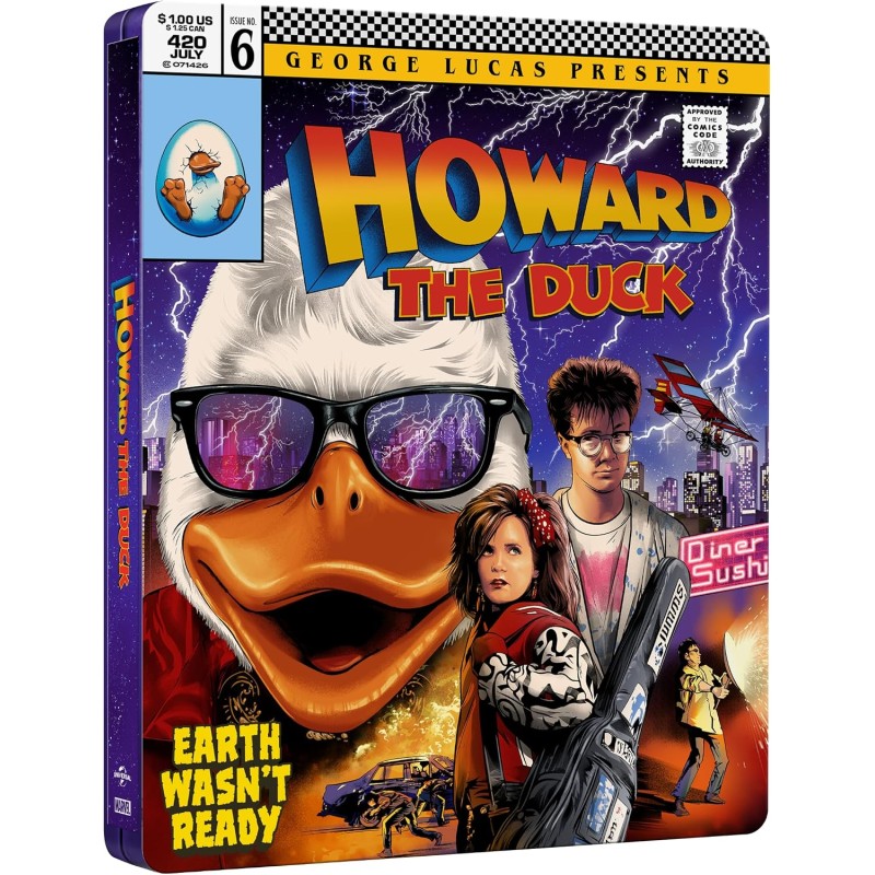 HOWARD THE DUCK - 4K UHD + Blu Ray - SteelBook - 40ÈME ANNIVERSAIRE