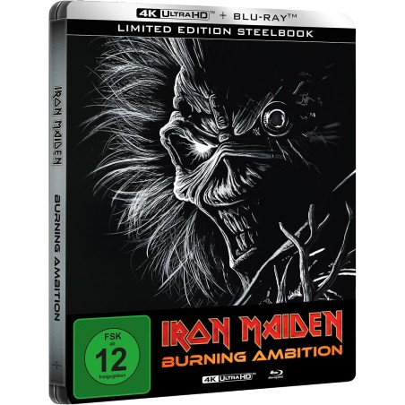 IRON MAIDEN : BURNING AMBITION - BLU RAY + 4K UHD - STEELBOOK