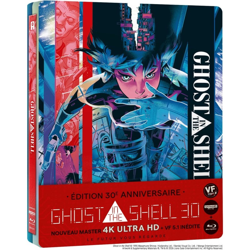 Ghost in the Shell - Steelbook - 4K UHD + Blu Ray - Edition spéciale 30ème anniversaire
