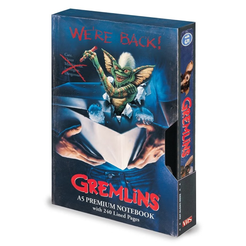 GREMLINS – CARNET PREMIUM A5 – ÉDITION VHS RÉTRO